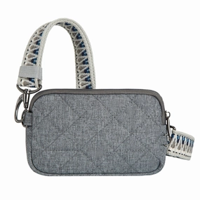 Travelon Anti-Theft Boho Phone Sling - Geo Gray Heather