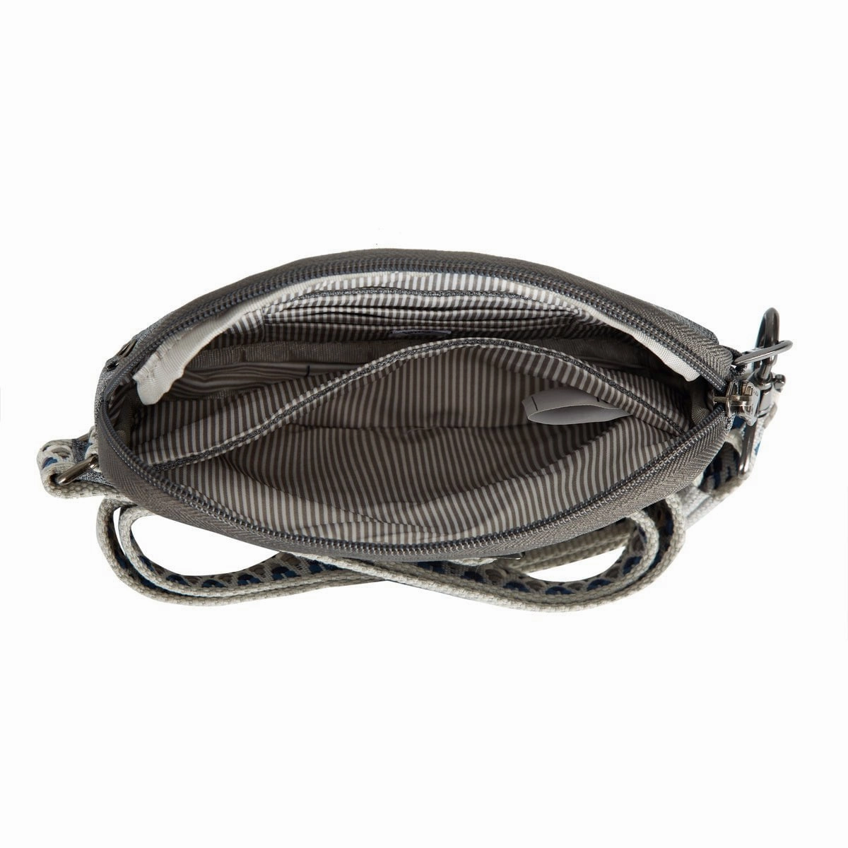 Travelon Anti-Theft Boho Phone Sling - Geo Gray Heather
