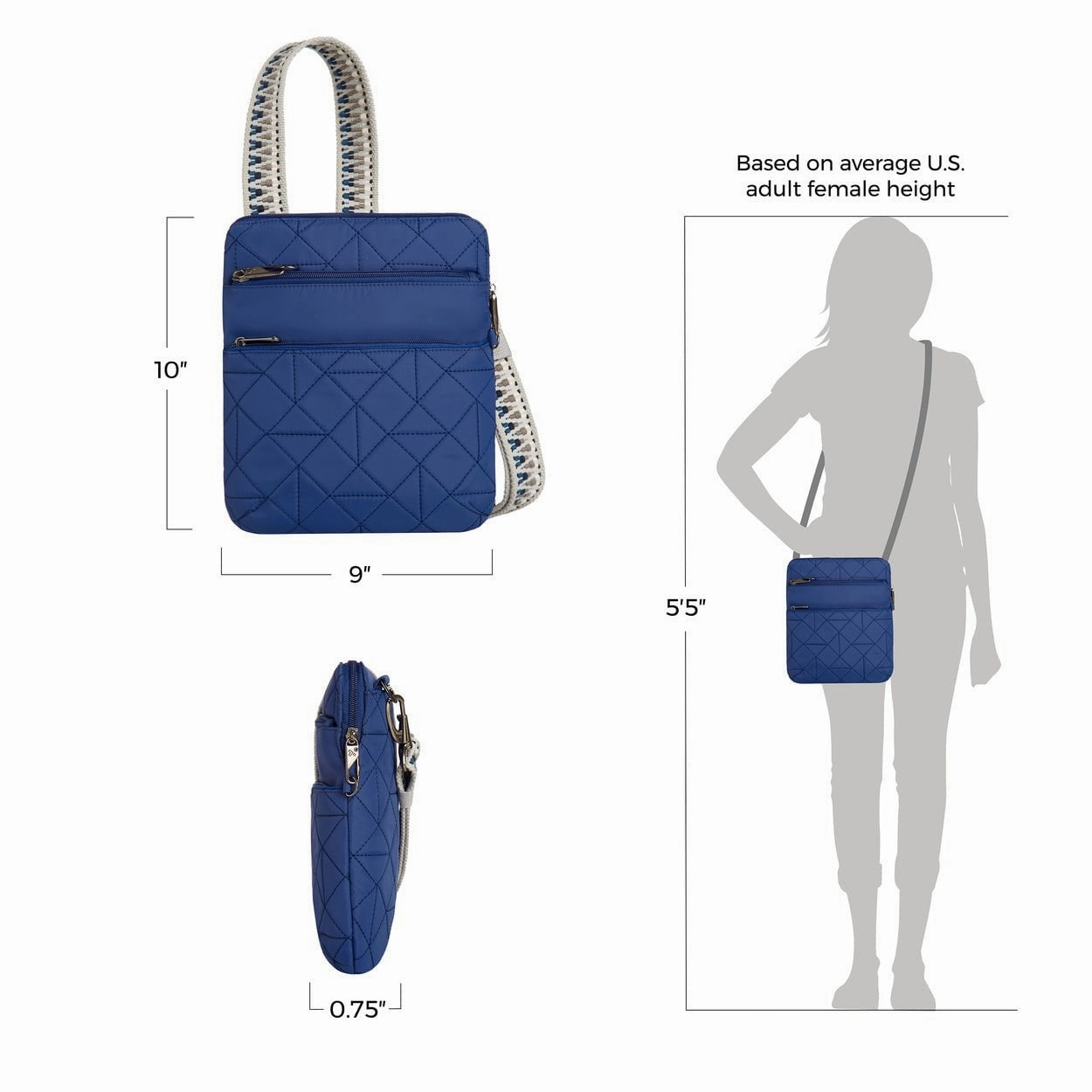 Travelon Anti-Theft Boho Slim Bag