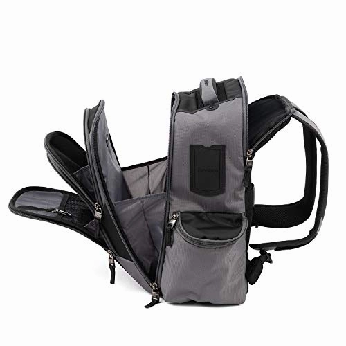 Travelpro Bold Computer Backpack with Laptop and Tablet Sleeves, Lightweight, Rugged, Gray/Black, One Size