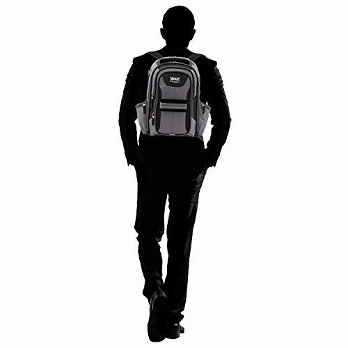 Travelpro Bold Computer Backpack with Laptop and Tablet Sleeves, Lightweight, Rugged, Gray/Black, One Size