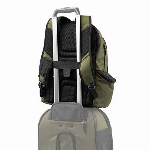 Travelpro Bold Computer Backpack With Laptop And Tablet Sleeves, Olive/Black