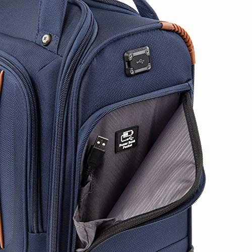 Travelpro Crew Versapack Rolling Underseat Carry-on, Patriot Blue
