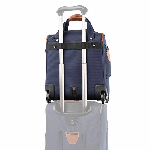 Travelpro Crew Versapack Rolling Underseat Carry-on, Patriot Blue