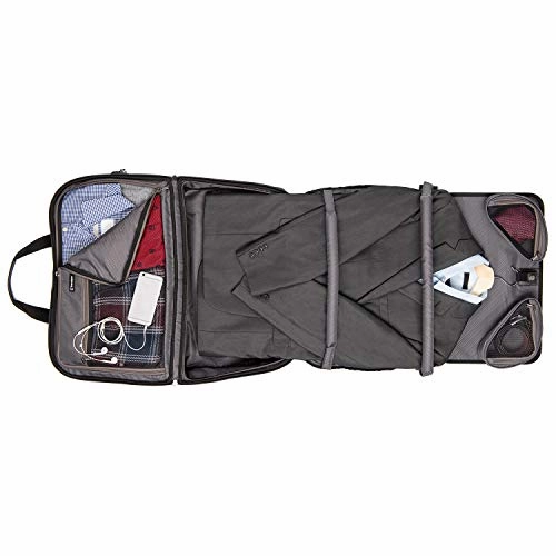 Travelpro Crew Versapack Weekender Carry-on Duffel Bag W/Suiter, Jet Black, One Size