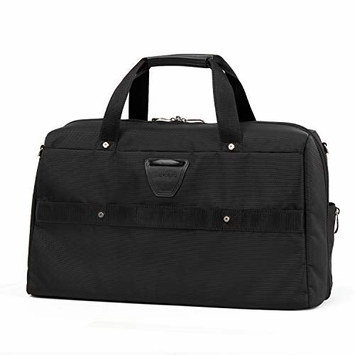 Travelpro Crew Versapack Weekender Carry-on Duffel Bag W/Suiter, Jet Black, One Size