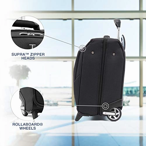 Travelpro Luggage Maxlite 5 22" Lightweight Carry-on Rolling Garment Bag, Suitcase, Black