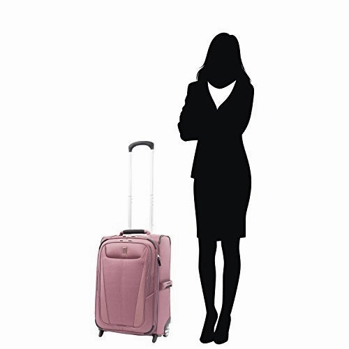 Travelpro Luggage Maxlite 5 22" Lightweight Expandable Carry-On Rollaboard Suitcase, Dusty Rose