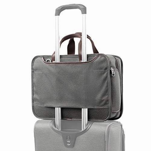 Travelpro Luggage Platinum Elite 16" Expandable Business Briefcase, Vintage Grey, One Size