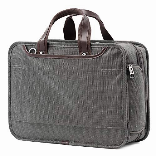 Travelpro Luggage Platinum Elite 16" Expandable Business Briefcase, Vintage Grey, One Size