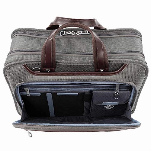 Travelpro Luggage Platinum Elite 16" Expandable Business Briefcase, Vintage Grey, One Size