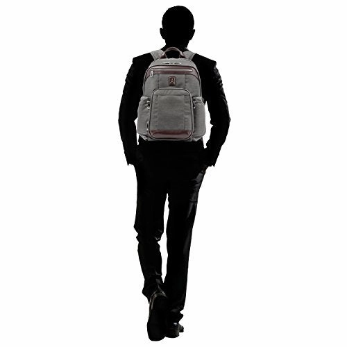 Travelpro Luggage Platinum Elite 17.5" Business Computer Backpack, Vintage Grey, One Size