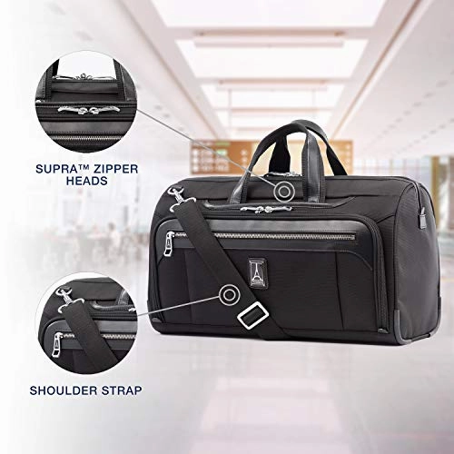 Travelpro Luggage Platinum Elite Regional UnderSeat Duffel Bag, Shadow Black, One Size