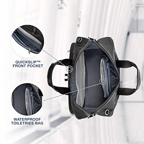 Travelpro Luggage Platinum Elite Regional UnderSeat Duffel Bag, Shadow Black, One Size