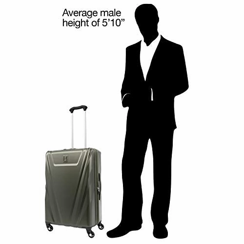 Travelpro Maxlite 5 25-Inch Expandable Hardside Spinner Luggage, Slate Green