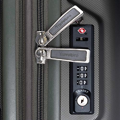 Travelpro Maxlite 5 25-Inch Expandable Hardside Spinner Luggage, Slate Green