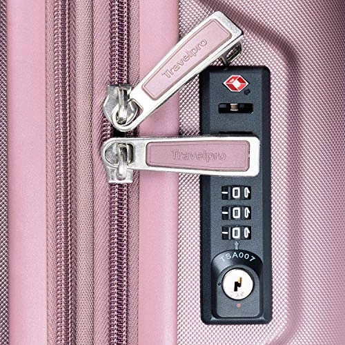 Travelpro Maxlite 5 Hardside 4-PC Set: Exp. C/O, 25-Inch and 29-Inch Spinner with Travel Pillow (Dusty Rose)