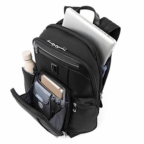 Travelpro Platinum Elite-17-Inch Business Laptop Backpack, Shadow Black, 17.5-Inch