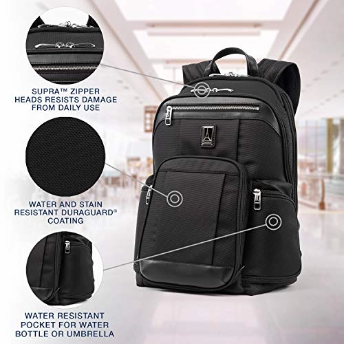 Travelpro Platinum Elite-17-Inch Business Laptop Backpack, Shadow Black, 17.5-Inch