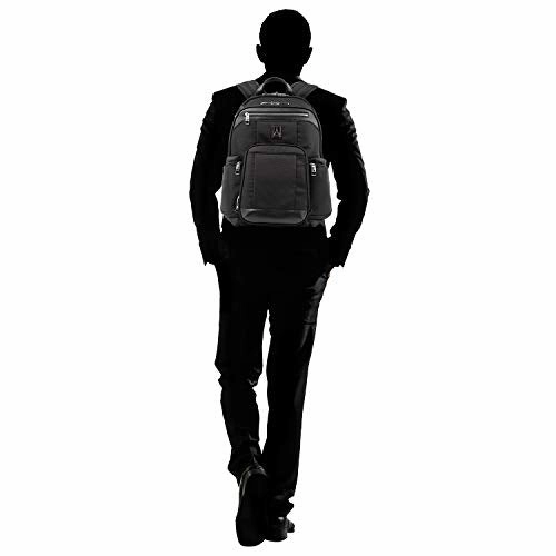Travelpro Platinum Elite-17-Inch Business Laptop Backpack, Shadow Black, 17.5-Inch