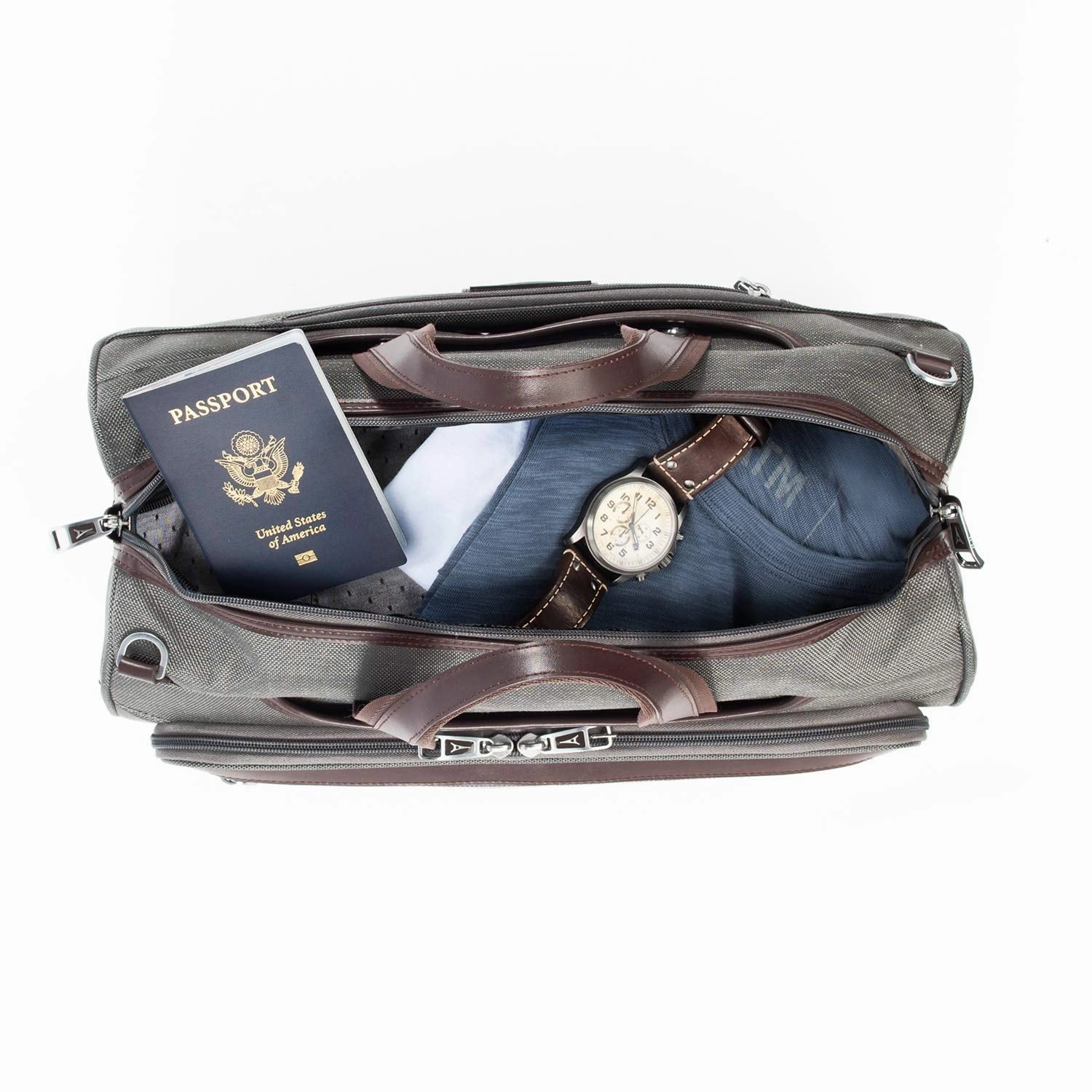 Travelpro Platinum Elite Regional UnderSeat Duffel Bag, Vintage Grey, medium