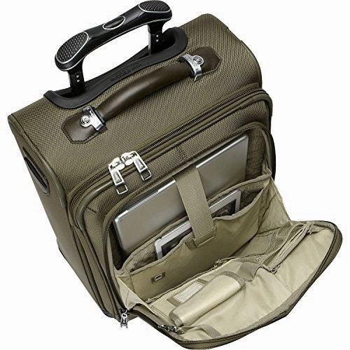Travelpro PlatinumMagna2 International Carry-On Expandable Business Plus Spinner Carry-On Suitcase, 20-in., Olive