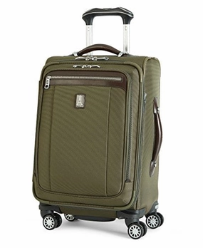 Travelpro PlatinumMagna2 International Carry-On Expandable Business Plus Spinner Carry-On Suitcase, 20-in., Olive