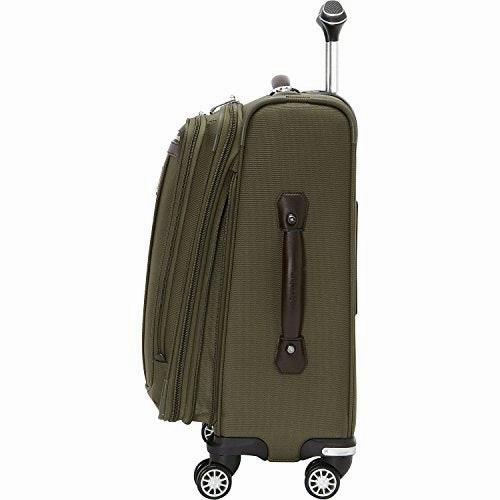 Travelpro PlatinumMagna2 International Carry-On Expandable Business Plus Spinner Carry-On Suitcase, 20-in., Olive