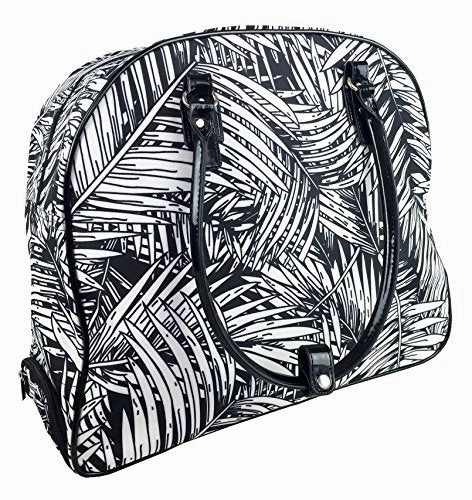 Trendy Flyer 19" Duffel / Tote Rolling Bag Luggage Gym Purse Case Leaf Black