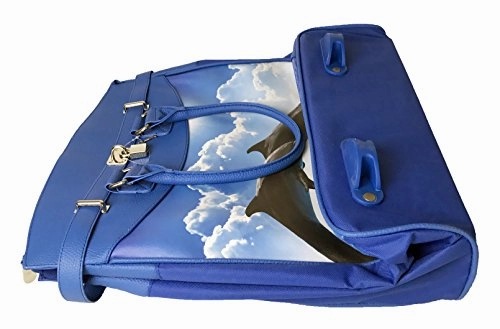 Trendy Flyer Computer/Laptop Rolling Bag 2 Wheel Case Fish / Dolphin