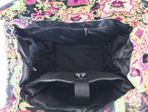 Trendy Flyer Computer/Laptop Rolling Bag 2 Wheel Case Paisley Green
