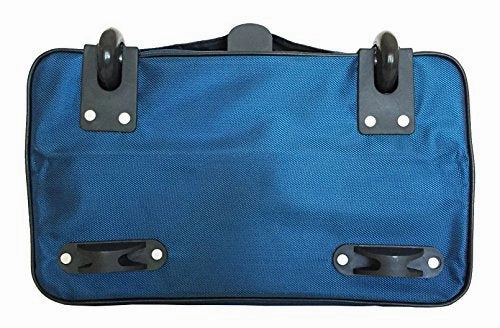 Trendy Flyer Computer/Laptop Rolling Bag 2 Wheel Case Plain Blue