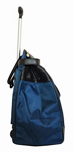 Trendy Flyer Computer/Laptop Rolling Bag 2 Wheel Case Plain Blue