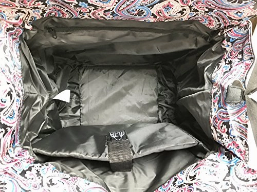 Trendy Flyer Computer/Laptop Rolling Bag 4 Wheel Case Paisley Pink