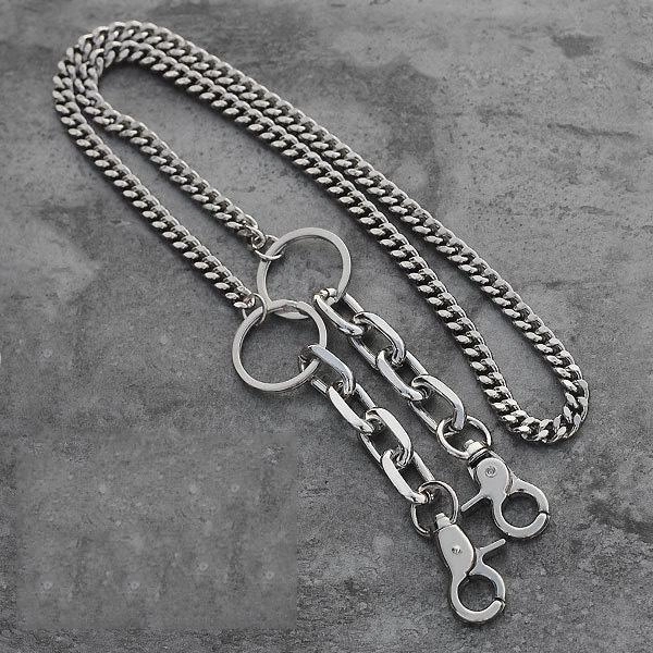 Trendy Men's Women's Silver Long Hip Hop Pants Chain Biker Wallet Chain For Men