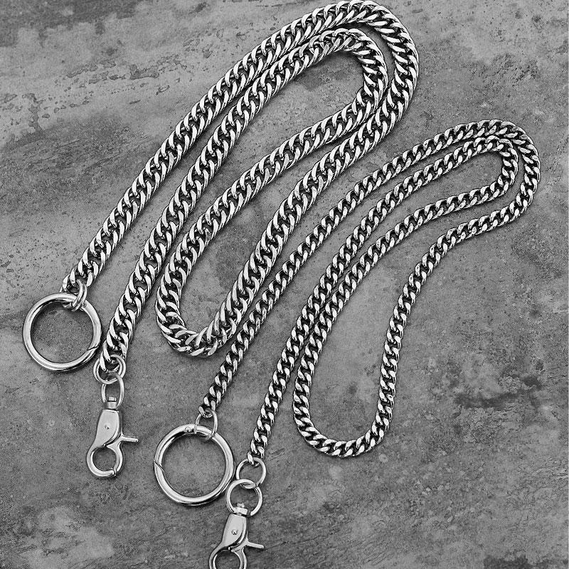 Trendy Men's Women's Silver Long Hip Hop Pants Chain Biker Wallet Chain For Men