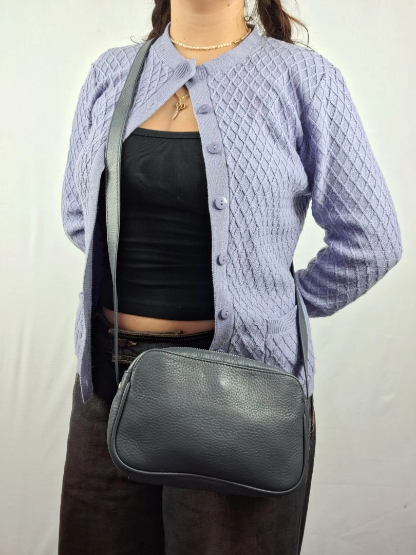 Trenery Mini Pebble Leather Shoulder Bag
