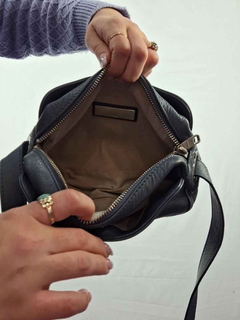 Trenery Mini Pebble Leather Shoulder Bag