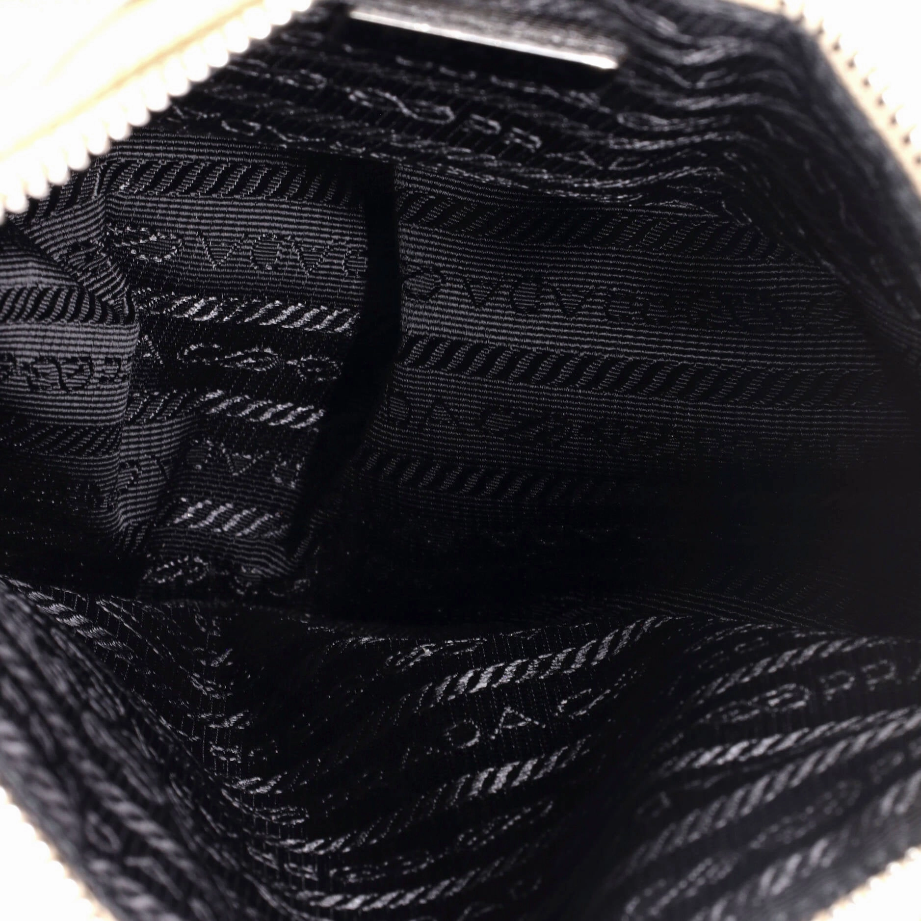 Triangle Logo Zip Crossbody Bag Leather Small