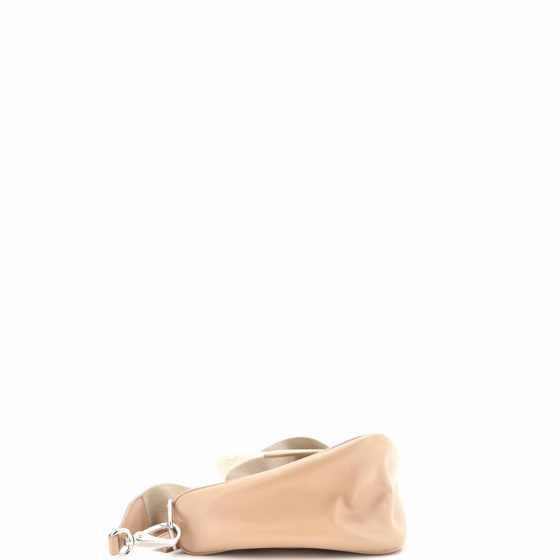 Triangle Logo Zip Crossbody Bag Leather Small