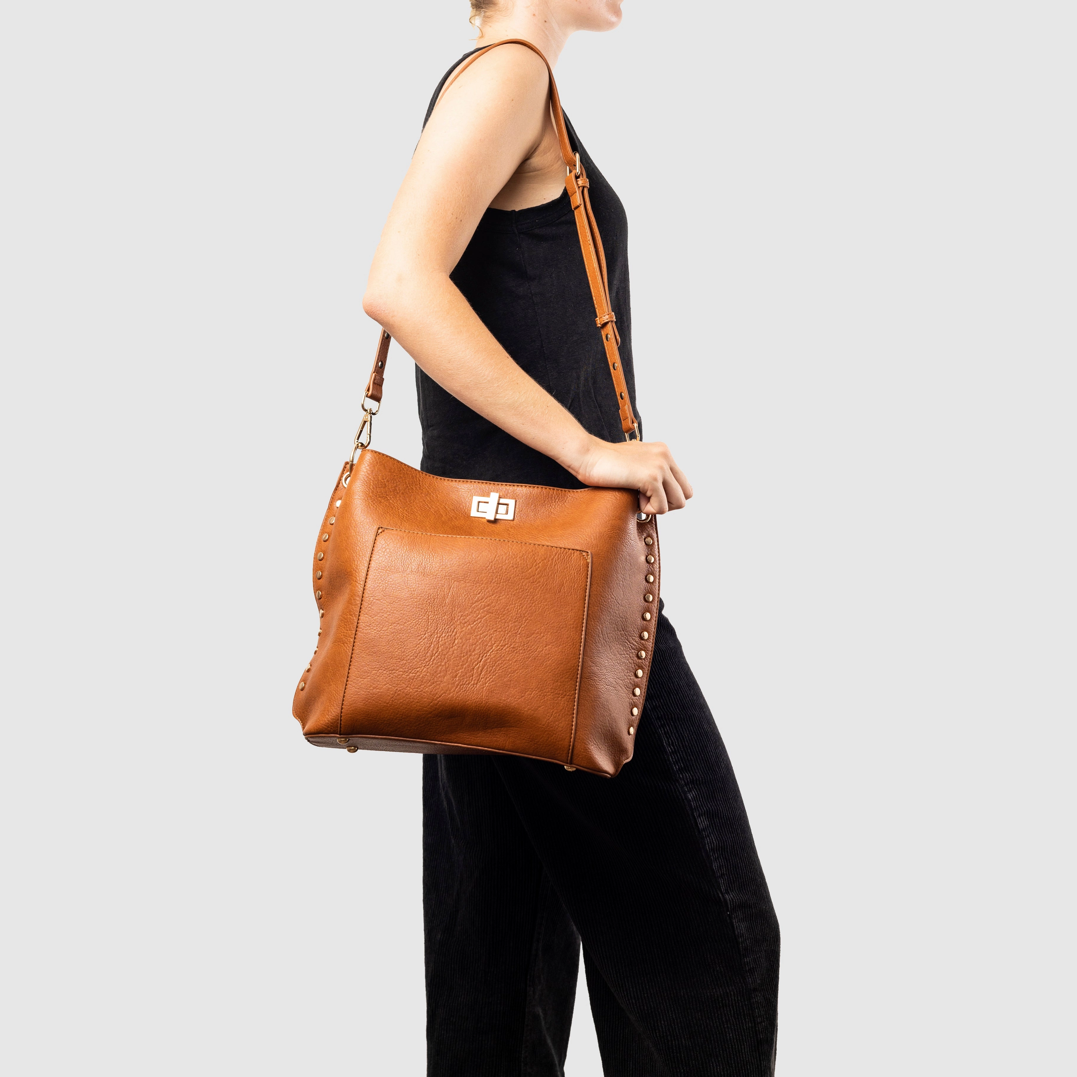 Triangle Tote - Tan
