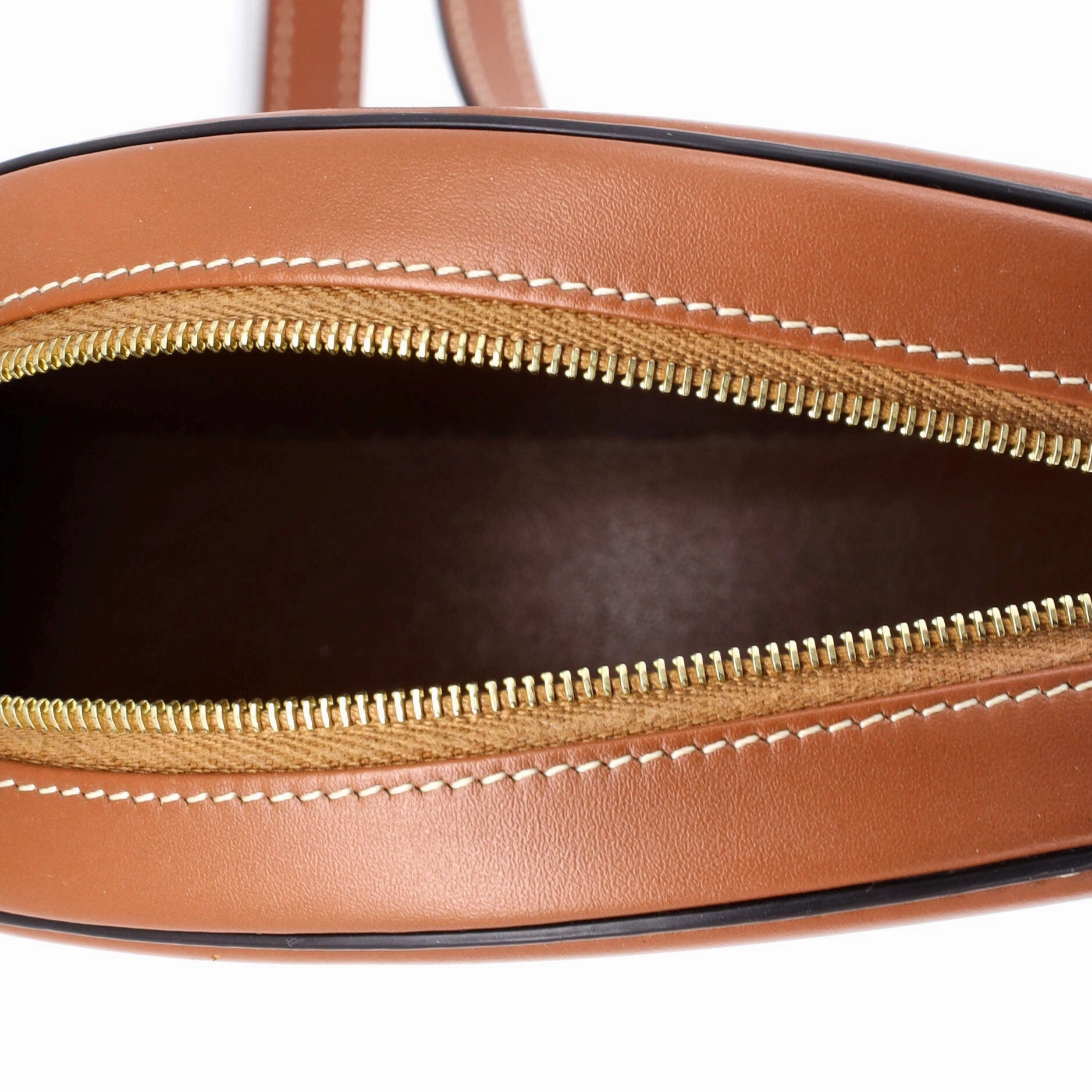 Triomphe Oval Crossbody Bag Canvas and Leather