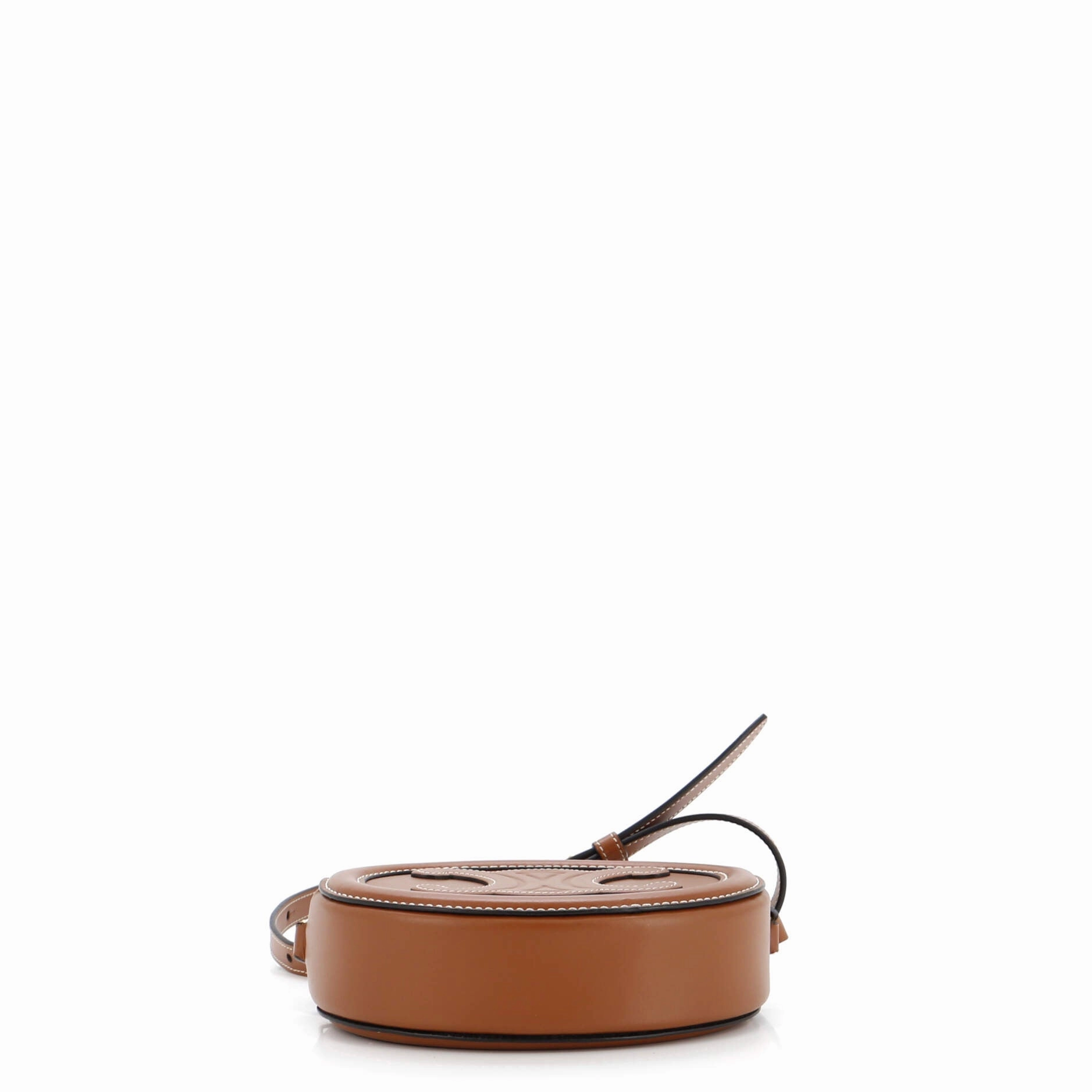 Triomphe Oval Crossbody Bag Leather Mini
