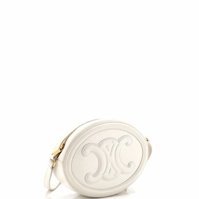 Triomphe Oval Crossbody Bag Leather