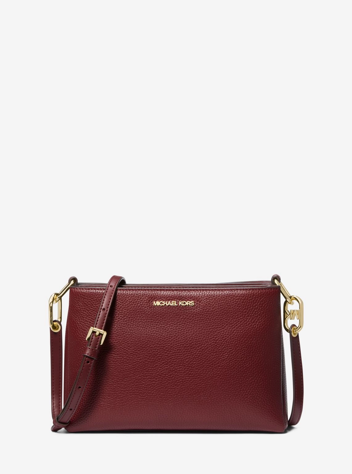Trisha Medium Pebbled Leather Crossbody Bag