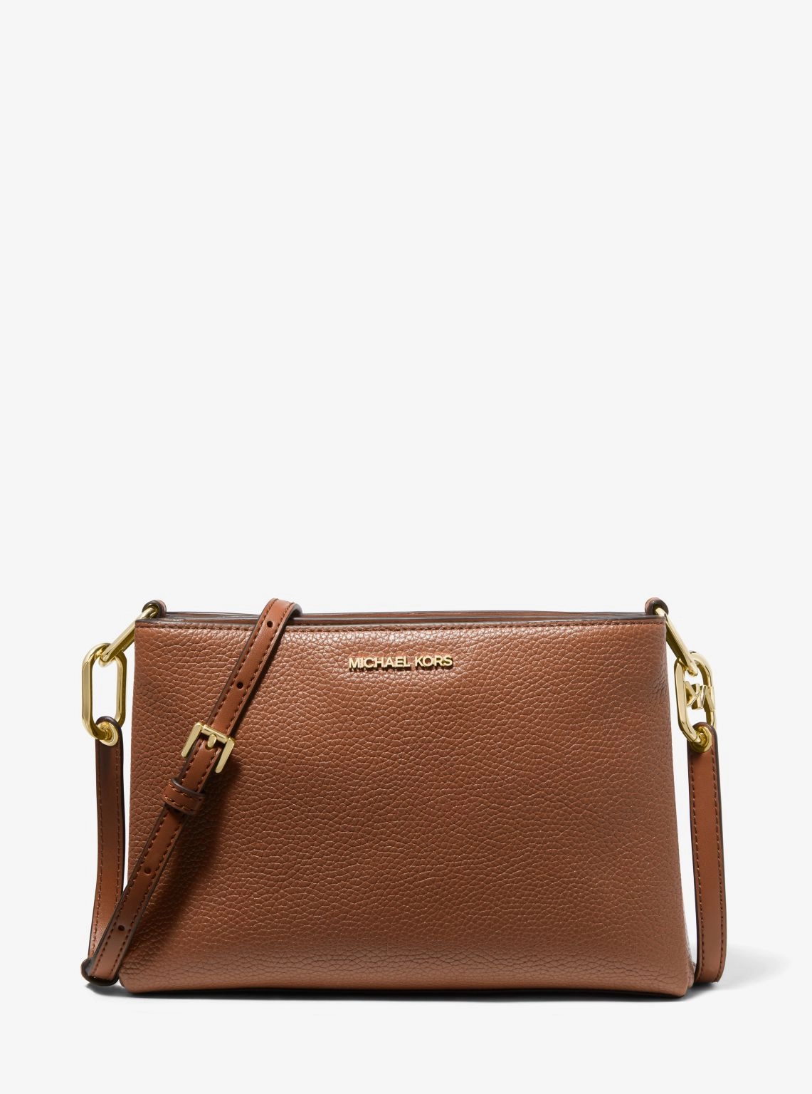 Trisha Medium Pebbled Leather Crossbody Bag