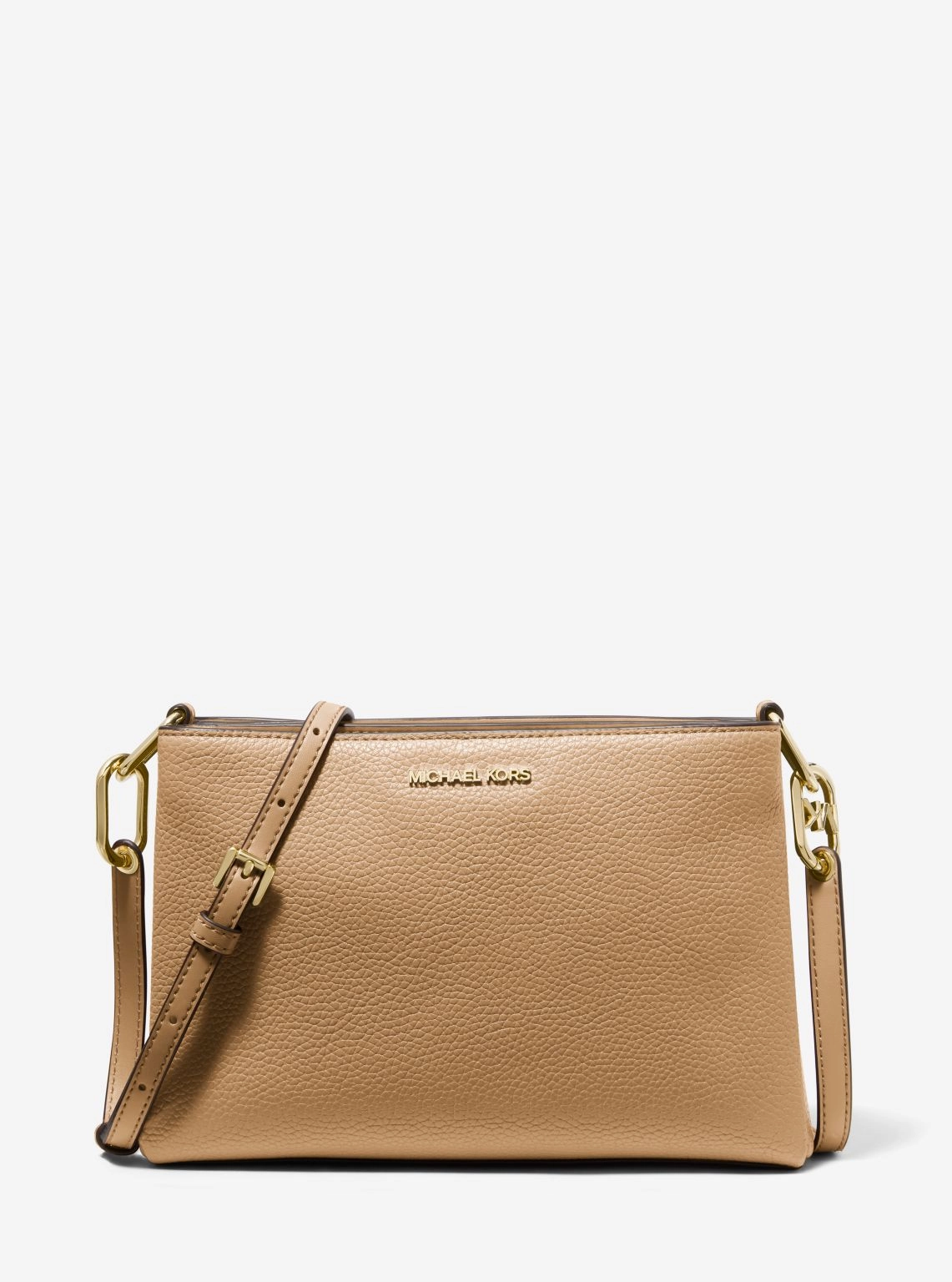 Trisha Medium Pebbled Leather Crossbody Bag