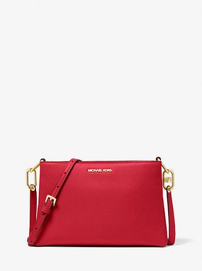 Trisha Medium Pebbled Leather Crossbody Bag