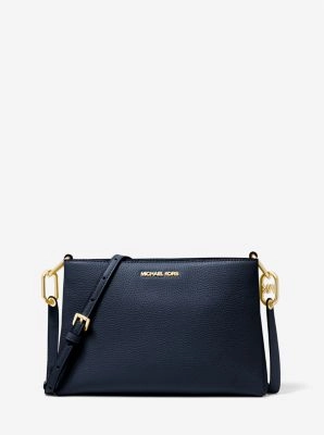 Trisha Medium Pebbled Leather Crossbody Bag