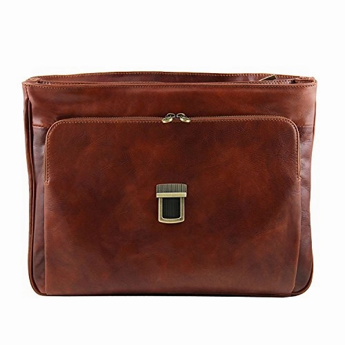 Tuscany Leather Alessandria - Leather Multi Compartment Tl Smart Laptop Briefcase - Tl141448